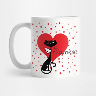 Siamese Cat Lover Retro Mug